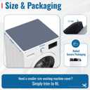 CSKY 2Pcs Washer and Dryer Covers for the Top, 25.5''×25.5'', Black
