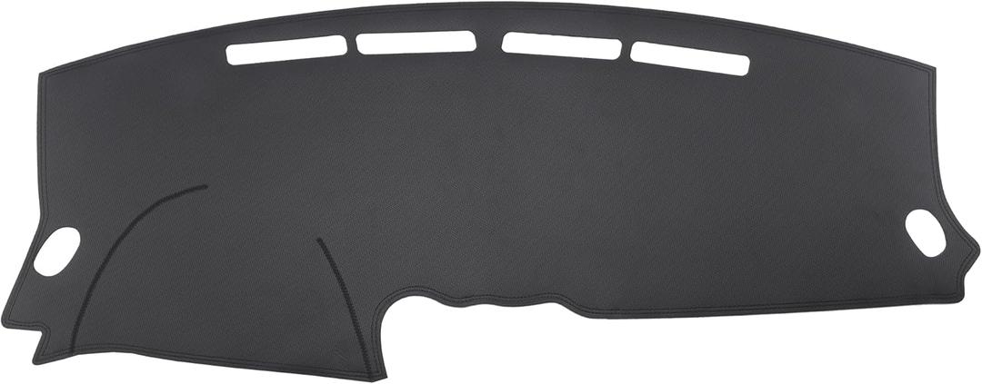 Dash Cover Compatible with Nissan Altima 2007-2012, Carbon Fiber Leather Dashboard Mat Sun Shade Protector, Anti-Slip, UV Protection (Black)