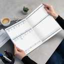 Clever Fox Income & Expense Tracker Large – Accounting & Bookkeeping Ledger Book for Small Business – 2-Year Record Notebook, A4 (Silver Black)