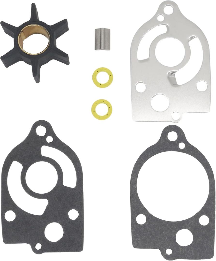 89983T Water Pump Impeller Repair Kit for Mercury and Mariner 2-Stroke 30 35 40 45 50 60 65 70 HP Outboard and Jet Drive Outboards Replacement 89983T 89983 89983B 65959 20268 89983Q1 89983T2