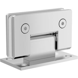 Polished Chrome 90 Degree Glass Shower Door Hinges, Heavy Duty Stainless Steel, 1 PCS, Fits 1/4" to 1/2" Glass, 55 lbs Capacity