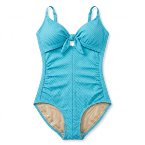 SHAPSHE Women's Tummy Control Swimsuit One Piece Slimming Bathing Suit Cutout Tie Knot Front Bikini Push Up Swimwear. XS Size