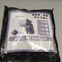 ULTICOR 7-Piece L Shape Sectional Recliner Sofa Covers, Velvet Stretch Reclining Couch Covers for Reclining L Shape Sofa, Thick, Soft, Washable (Black, 1 Additional seat)