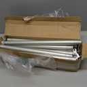 Silver Extra Long Curtain Rod 30 to 226 inch, Heavy Duty Metal Curtain Rods for Windows, 1 inch Diameter, Silver Finish