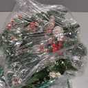 Christmas Wreaths for Front Door, 20'' Pre-Lit Christmas Door Wreath Timer 8 Modes 30 Warm White & Multicolored Dual Color Lights 12 Snowy Pinecones 12 Red Berries for Xmas Indoor Outdoor Home Decor