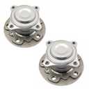 TRQ Left and Right Wheel Bearing and Hub Assembly Set 2 Piece Compatible with 14-21 BMW i3 18-21 i3s 14-15 Mini Cooper L4 2.0L 14-15 Cooper L3 1.5L 2016 Cooper 2017 Cooper 2017-2019 Cooper Clubman S