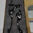 JFG RACING Motorcycle Brake Clutch Lever 7/8'' 22mm Folding Levers Aluminum Alloy Universal for CRF50 KLX SSR TTR 110 125 150 200 250cc Dirt Pit Bike ATV Mini Bike Black