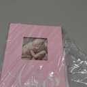 Lanpn Baby Photo Album 4x6 300 Pockets, Linen Hardcover Newborn Memory Book with Memo Writing Area, Bebe Photobook, Slip-in Picture Book, Ultrasound Album Keepsake Gifts for Girl Baby Shower Pink