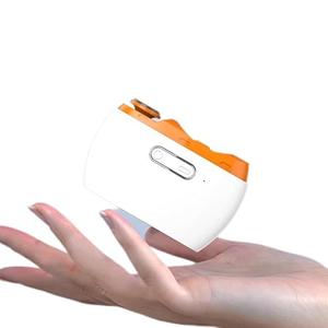 Electric polishing Nail Clipper, 500mAh Battery Long Life, Anytime, Anywhere use, Function of Two-in-one Nail Cutting and Nail polishing, Light Assisted Safe use,Both Young and Old can use,606