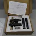 Keyless Entry Door Lock with Handle - IC Card and Anti-peep Password - Easy Installation for Home, Hotel - Matte Black