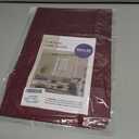 MIULEE 2 Panels Solid Color Sheer Christmas Window Curtains Elegant Window Voile Panels/Drapes/Treatment for Bedroom Living Room (54X45 Inches Wine Red)