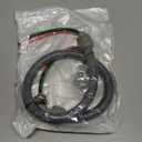4FT Liquid-Tight Conduit Kit, 1/2" Pre-Wired Electrical Whip with 310AWG THHN Copper Wires, Bare Wire Ends, 90 & Straight Connectors, Outdoor HVAC A/C Wiring