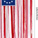 4th of July Decorations 4 x 2.3 Ft Rag American Flag Banner Memorial Day Patriotic Decor Fourth of July Independence Day Supplies 250th Anniversary Accessories for Indoor Outdoor Yard