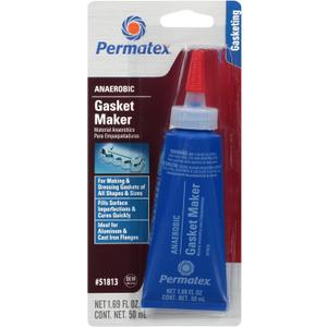 Permatex 51813 Anaerobic Gasket Maker, 50 ml Tube , Red