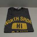 North Shore Oahu Gym Style Distressed Amber Print T-Shirt, Large