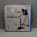 Champro Heavy Duty Reinforced Rubber Batting Tee for All Ages with Adjustable Height, Baseball and Softball Training