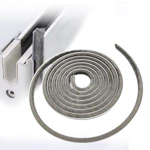 Soezy 16 Ft (5m) 196 Inch Sliding sash Windows Doors Tape Pile Draught excluder Brush Seal Strip weatherstrip 5mm x 8mm (3/16 5/16 Inch, Gray)