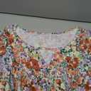 onlypuff Womens T Shirts Short Sleeve Pleated Floral Tunic Tops Dressy Casual Crew Neck Summer Boho Tops Blouses, Size 3XL