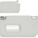 Left Gray Sun Visor for Subaru Forester 2009-2013, Driver Side Car Sunvisor Replacement 92011SC033LO