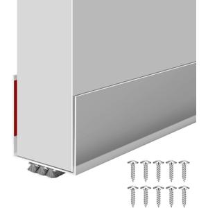Weather Stripping Door Seal, 39 Length Cuttable Door Draft Stopper, Strong Adhesive Door Sweep for Exterior and Interior Doors (1, White)