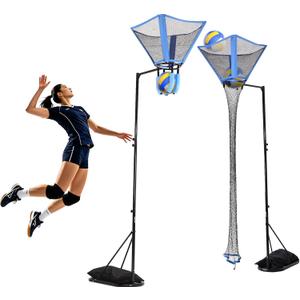Volleyball Training Equipment, 5-10ft Adjustable Setter & Spike Trainer