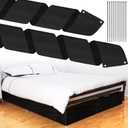 Boao Under Bed Blocker for Pets 220 x 6 Inch with Black Zip Ties Under Couch Blocker Bed Barrier for Dogs Cats Pets Puppy Furniture Bottom, Black