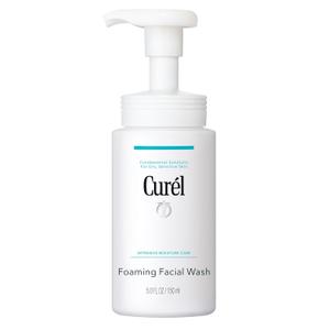 Curel Japanese Skin Care Foaming Daily Face Wash for Sensitive Skin, Hydrating Facial Cleanser for Dry Skin, pH-Balanced and Fragrance-Free, 5 Oz (Step 2 of 2-Step Skincare) (5 Fl Oz (Pack of 1))