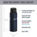 THERMOS Stainless King Vacuum-Insulated Drink Bottle, 24 Ounce, Midnight Blue