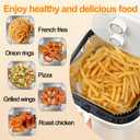 Air Fryer Paper Liners, 100Pcs Aluminum Foil Air Fryer Disposable Paper Liner, 6.3 Square Non-stick Sheets, Food Grade Aluminum Foil for Baking, Frying, Grilling, Roasting Microwave