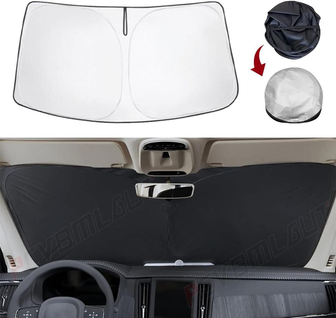 Car Windshield Sun Shade Compatible with Chevrolet Silverado (2019-2024) Car Interior Reflector Sunshade Accessories Foldable Front Window Sun Blocker Car Windshield Sun Shade Compatible with Chevrolet Silverado (2019-2024) Car Interior Reflector Sunshade Accessories Foldable Front Window Sun Blocker