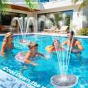 Solar Pool Fountain, 2026 Upgraded Large Solar Pool Water Fountain, Floating Pool Fountain for Inground/Above Ground Pools,Solar Floating Fountain Pump for Daytime Use-White 1PK