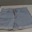 Sidefeel Women’s Jean Shorts High Waisted Stretchy Casual Zimbaplatinum Summer Denim Shorts with Pockets, XL