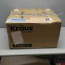 KRAUS Kore 17-Inch Undermount Workstation 16 Gauge Single Bowl Stainless Steel Bar Kitchen Sink with Accessories, KWU111-17