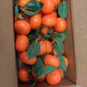 10 Clusters Artificial Mini Orange Simulation Decorative Tangerine Kitchen Table Fake Orange Realistic Artificial Fruit Oranges Faux Fruit for Home Party Kitchen Festival Decor