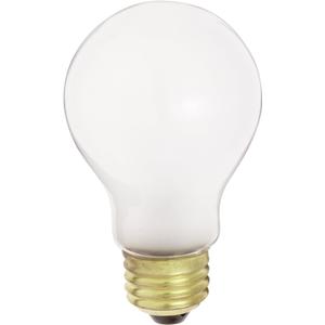 Satco S5021 34-Volt 50-Watt A19 Medium Base Light Bulb, Frosted