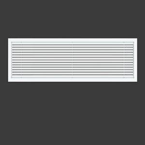 Linear Bar Air Grille 24" X 8", Aluminum Air Supply/Return Grilles,Easy Air Flow,Removable Grille/Door-HVAC Air Vent Cover,White[Outer Dimensions: 24.8"w X 8.8"h]