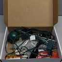 Santa Express Rotating Christmas Tree Topper Animated Santa's Christmas Reindeer's with Banner, LED Lighted 3D Pentagram Tree Topper for Xmas Decorations