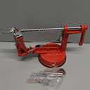 Apple Peeler Slicer Corer with Stainless Steel Blades and Powerful Suction Base for Apples Pears Potatoes(Red)
