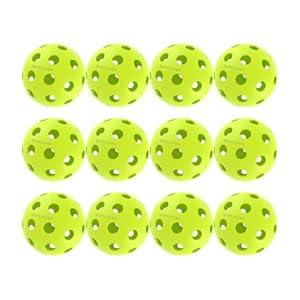 Pro-Grade 40-Hole Outdoor Pickleball Balls - Pro-Player Tested with Wind-Resistant Design, Built for Durability & Precision for Competitive Play (12, Orange)