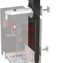 JOY worker Upgraded Under Desk PC Mount for Standing Desk, Clamp-On Desk Leg Computer Mount with Extra Protective Arms, Adjustable Computer Case CPU Holder Holds Up to 44lbs, White