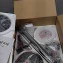 42 Inch Black Ceiling Fans with Lights and Remote, Flush Mount Low Profile Ceiling Fan for Bedroom, Living Room, Patio, Dimmable 6 Speeds Noiseless Reversible, ETL Listed