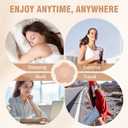 100 PCS Disposable Castor Oil Patches, Upgraded Leak-Proof Self-Adhesive Castor Oil Belly Button Patch, Portable, Suitable for People of All Ages