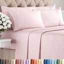 Queen 6 Piece Sheet Set - Comfy Breathable & Cooling - Soft Hotel Luxury Bedding Set with 8-16 Inch Deep Pockets - 1 Flat & 1 Fitted Sheet & 4 Pillowcases - Wrinkle Free & Easy Care - Lavender Pink