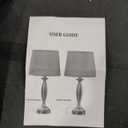 Grey Lamps for Bedrooms Set of 2 - Touch Control Bedside Lamp with USB C+A, 3 Way Dimmable Nightstand Lamps with USB Port, Table Lamp for Living Room(Grey Shade and Black Base)