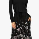 Womens Summer Hide Belly Knee Length Travel Dress Pocket 2025 Spring Short Sleeve Midi Work Casual Teacher Outfits, Large