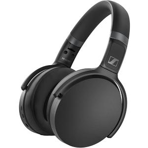 Sennheiser HD 450BT Bluetooth 5.0 Wireless Headphone with Active Noise Cancellation - 30-Hour Battery Life, USB-C Fast Charging, Virtual Assistant Button, Foldable - Black