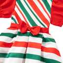 LATOBREATH Little Girls Christmas Party Princess Dress Kids Birthday Outfit With Bow Hair Band (5T, Red)