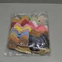 Jesries 30 Pcs Baby Headbands Girls Hair Bows Nylon Hairbands with Linen Bows Handmade Head Accessories for Infant Newborn Toddlers Kids (Yellow)