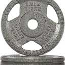 Fitvids Cast Iron 1-Inch Standard Weight Plate for Strength Training & Weightlifting, Multiple Weights 2.5LB (Set of 4)