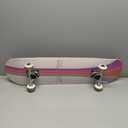 Skateboards for Beginners,31 * 8 inches Complete Skateboards for Kids,Boys,Girls and Adults,7 Layer Maple Wood,Double Kick Deck Concave Standard and Tricks Skateboard (Rainbow)